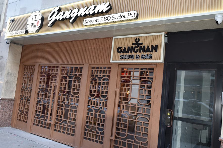 Gangnam Sushi & Bar storefront on Division Street
